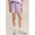 WE Fashion Meisjes seersucker short met streep