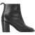 Givenchy Kettenlink Accent Enkellaarsjes in Zwart Leer