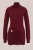 WE Fashion – Dames coltrui met goud accent – Regular fit – Bordeauxrood –