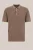 Van Gils – Heren regular fit gebreide polo met structuur – Regular fit – Khaki – Katoen –