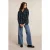 River Woods Loose Checked Blouse Blue/khaki
