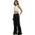 Urban Classics Dames/Dames Twill Hoge Taille Wijde Pijpen Cargo Broek (Zwart)