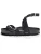 Bayton Sandalen met riem ‘SWAN’  zwart / zilver / wit