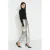 Ruby imitatieleren broek metallic zilver