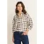 Expresso blouse met print – ecru/blauw