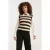 Smashed Lemon Zigzag top in zwarten zand – mouwloze gebreide spencer |