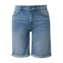 s.Oliver slim regular waist denim short medium blue denim