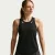 Nike Dri-FIT-hardloopvest voor dames (Zwart, Wit)