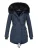 Navahoo Dames Winterjas Luluna – Met Teddyfleece & Afneembare Bontkraag
