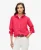 Superdry Vrouwen Casual Boyfriend-overhemd van Linnen Roze