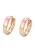 faina Oorbellen  pastelblauw / goud / rosé
