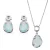 Orphelia ‘Rivera’ Dames 925 Zilveren Set: Ketting + Oorbellen – Zilver SET-7480/BC