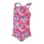 Speedo Meisjeszwempak met ruches en dierenprint (Roze)