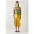 LK Bennett Blythe Satin Midi Skirt Olive