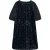 White Stuff Cleo Velvet Mix Dress Black Print