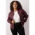 Trendyol Curve Dames Bordeaux Effen Lang Regular fit Grote maten Jassen