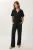 Polokraag Blouse & Midden Taille Wijde Pantalon Twee-Delig Set