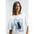 Oversized T-shirt met print en ronde hals