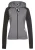 BENCH Sweatvest  donkergrijs / zwart