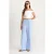 Hoge Taille Rechte Broek met Riemkoord Taille