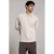 Aeden relaxed fit sweater – wit cap grijs