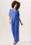 Geplooide jumpsuit met riem en overslag met hoekige mouwen