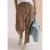 Mid Waist Barrel Leg Hose im Casual Fit