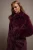 TRENDYOLMİLLA Dames Bordeaux Effen Oversized Jassen