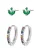Hey Happiness Oorbellen ‘Rainbow’  zilver