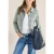 Cecil Dames Denim jack met borstzakken en knopen in Groen