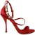 Dolce & Gabbana Rode Satijnen Kristallen Sandalen Keira Hakken Schoenen