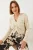 Gelaagde Kanten V-hals Cropped Top met Rimpel Detail