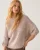 Summum Wrap Sweater Subtle Sequin Blend Knit 7s8030-70094 Trui 708 Light Taupe