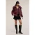 Motivi Heavy Down Jacket With High Collar Burgundy