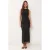 Gestippelde Tule Bodycon Midi Jurk