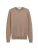 GOBI Cashmere Trui ‘Women’s Essential Cashmere Crewneck Sweater’  donkerbeige