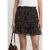 Street One Dames Knielange chiffonrok met print in Bruin
