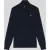 Lyle & Scott katoenen merino trui met 1/4 rits – marineblauw