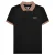 Lambretta Heren SS25 Gingham Poloshirt (Zwart)