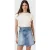 AllSaints Mira Satin Tee Tofu White