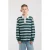 America Today gestreepte polo groen