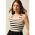 Oltre Long Dress With Striped Section Black