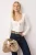 TRENDYOLMİLLA Dames Ecru Effen Lang Getailleerd Blouses