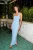 TRENDYOLMİLLA Dames Blauw Effen Maxi Mouwloos Diploma-uitreiking / Gala Recht Avond & Gala Jurk