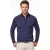 Thomas Maine merinowollen trui gemeleerd donkerblauw effen