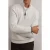Reiss Ls Half Zip Brushed Ribbed Jumper Winter White