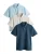 Next Shirt  ecru / navy / lichtblauw