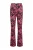 KIDS ONLY GIRL flared broek KOGPAIGE met all over print donkerroze/zwart