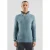 QS trui met wol rib gebreid blauw