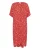 Kaffe Jurk ‘Isabella’  beige / rood